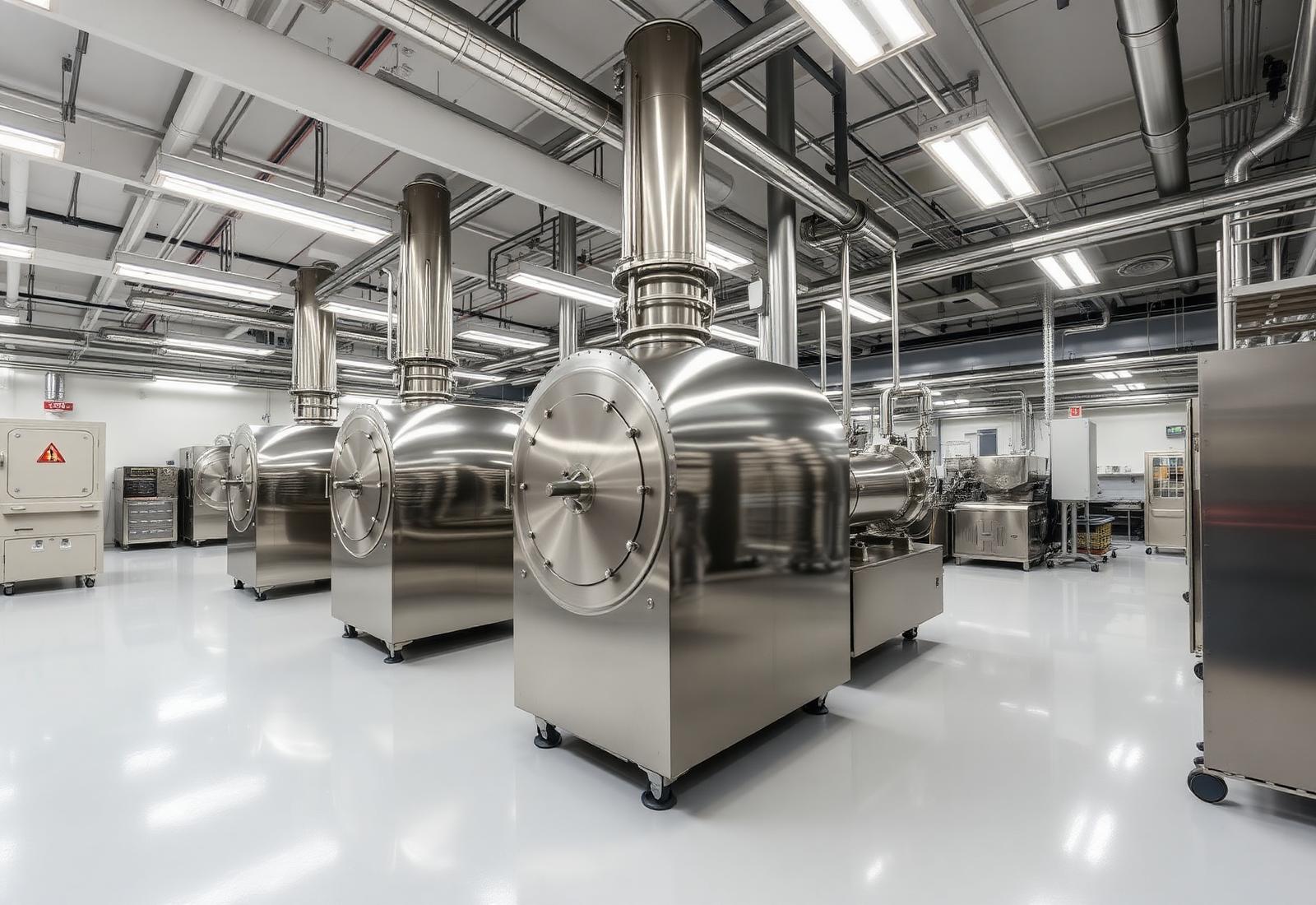 Modern refinery interior